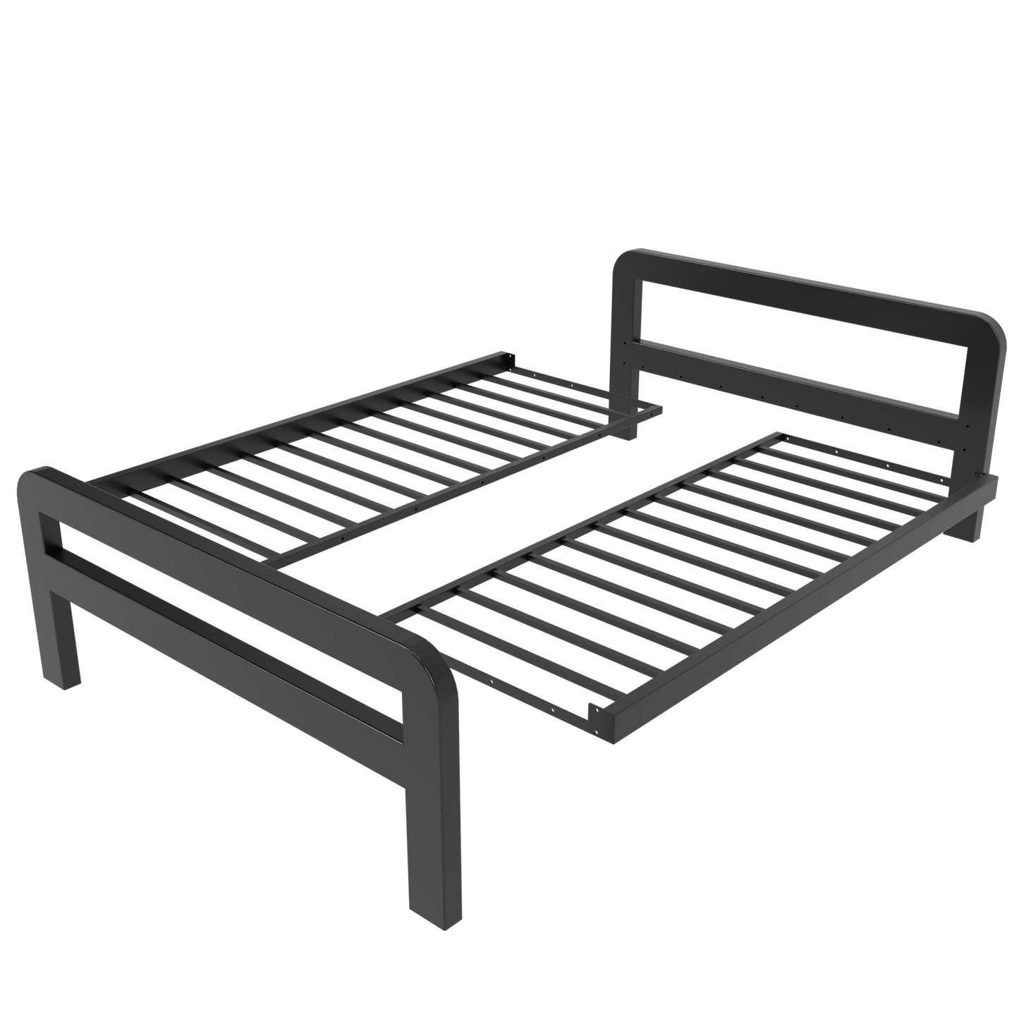 Metallbett Ryka Round offen – Profil 120 x 60 mm
