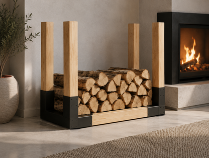 Verbinder für Kaminholzregal