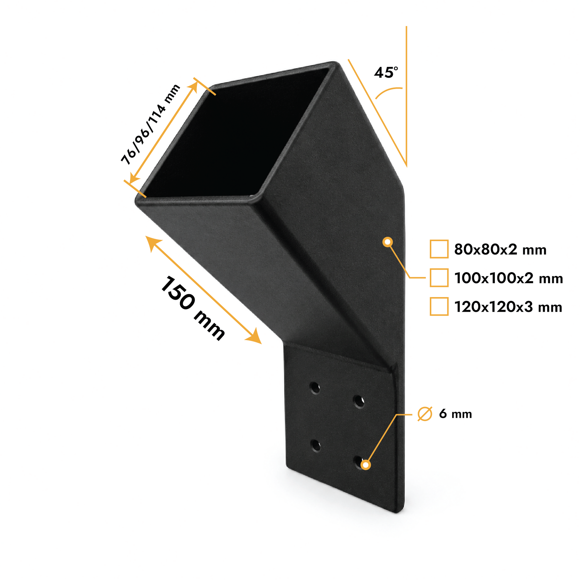 Strebenverbinder 45°