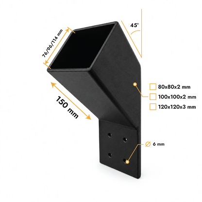 Strebenverbinder 45°