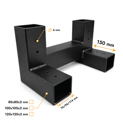 Verbinder für Kaminholzregal