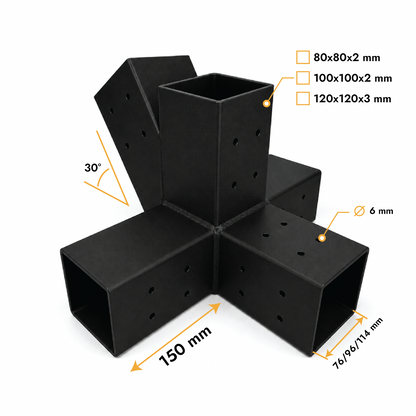 Balkenverbinder X 30°