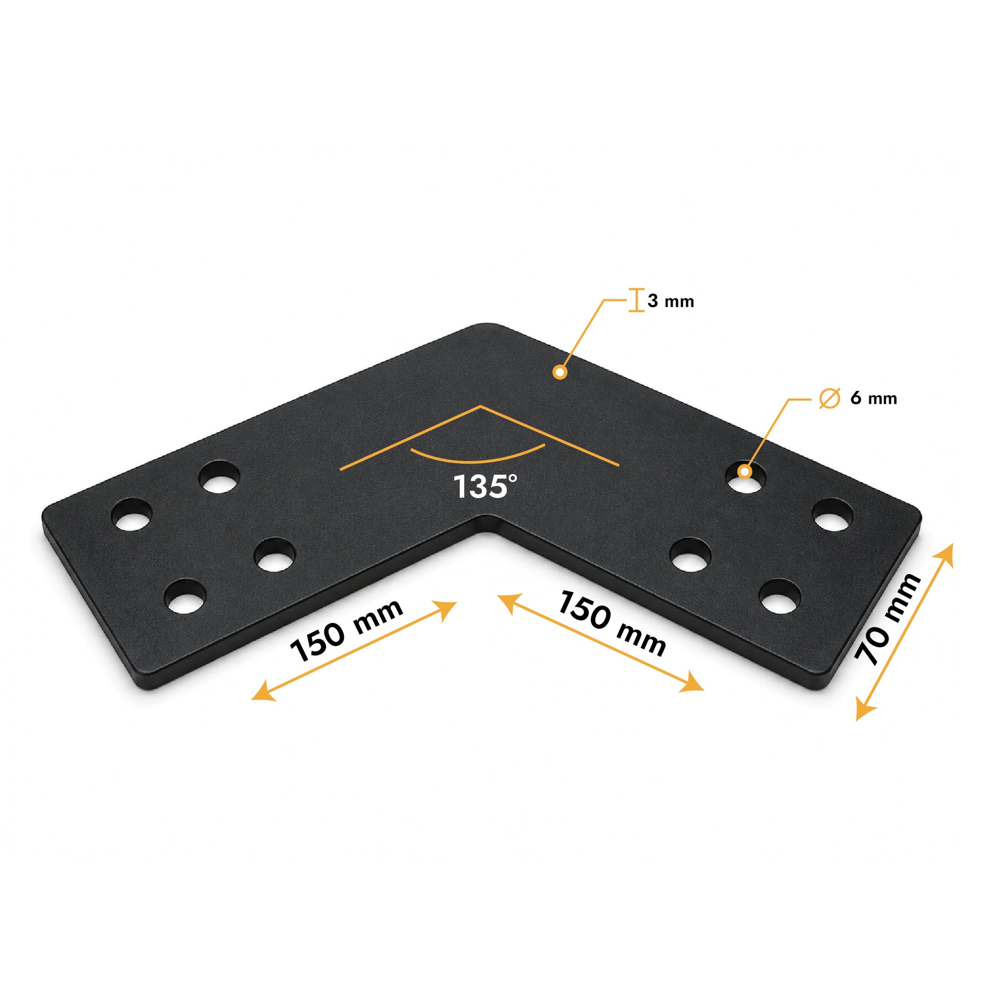 Flachverbinder 135°
