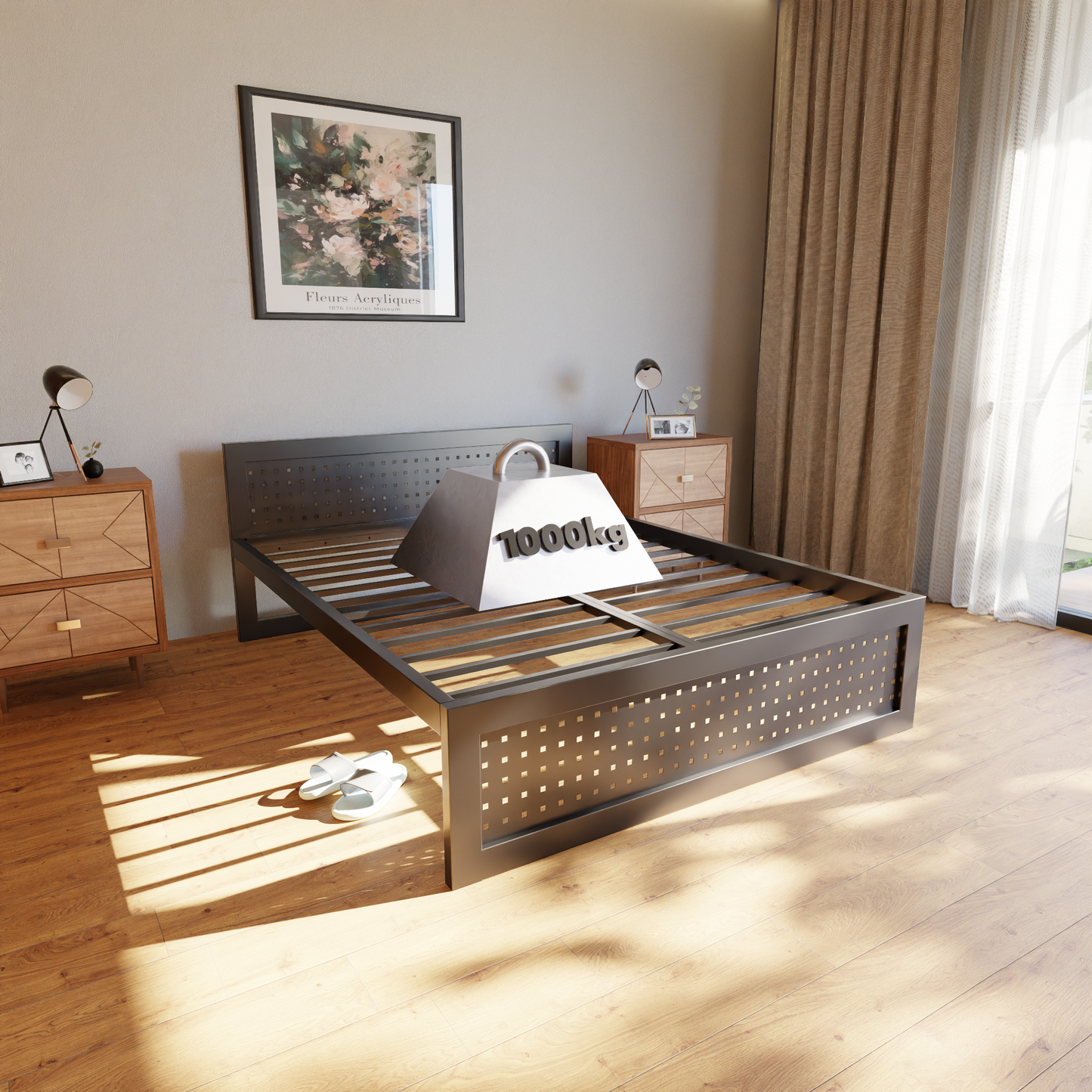 Metallbett Ryka Perfor M18 – stabiles Bettgestell Metall