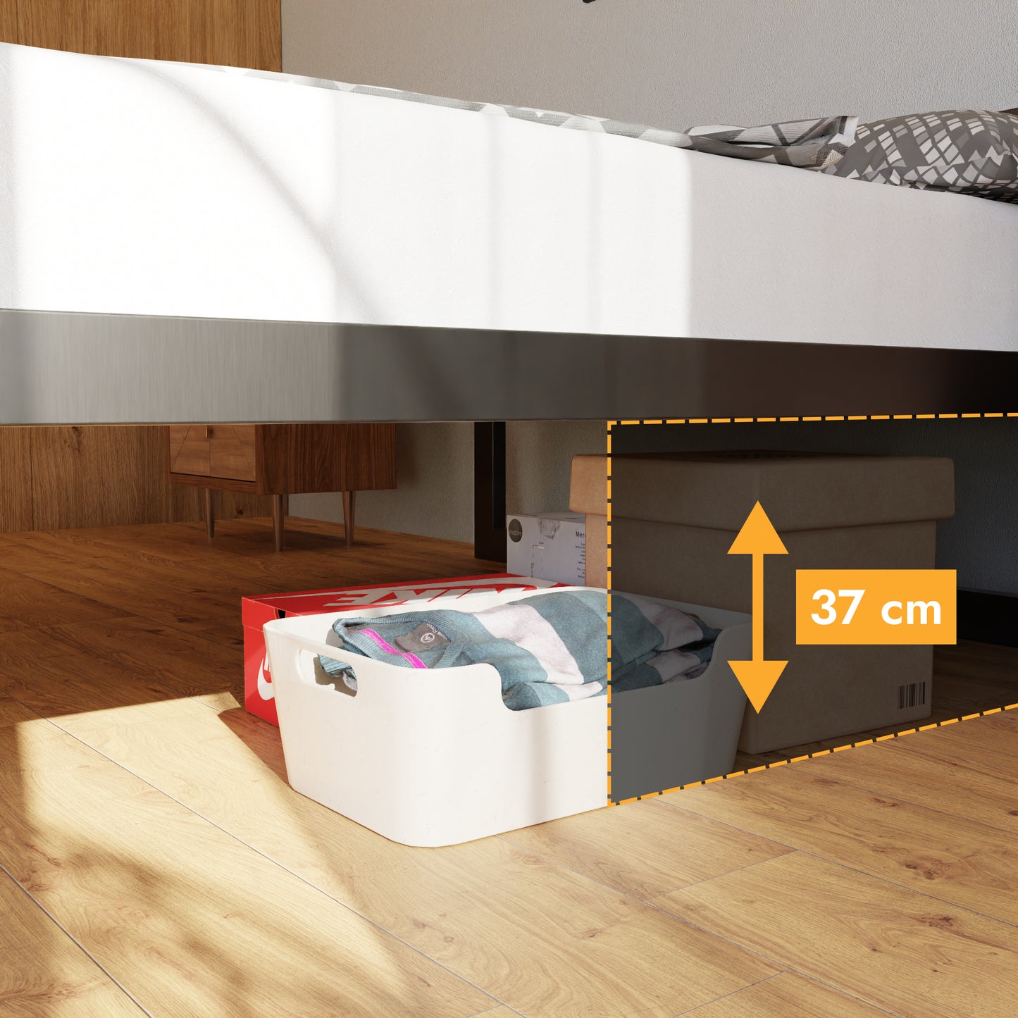 Metallbett Ryka Perfor M3 – stabiles Bettgestell Metall