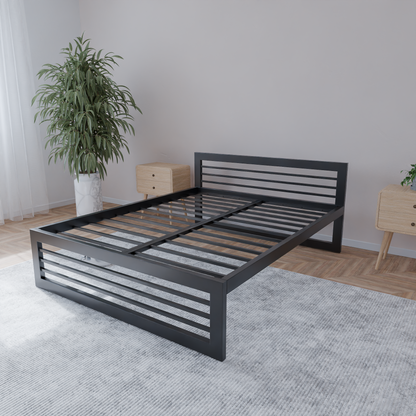 Metallbett Ryka Horizont – stabiles Bettgestell Metall