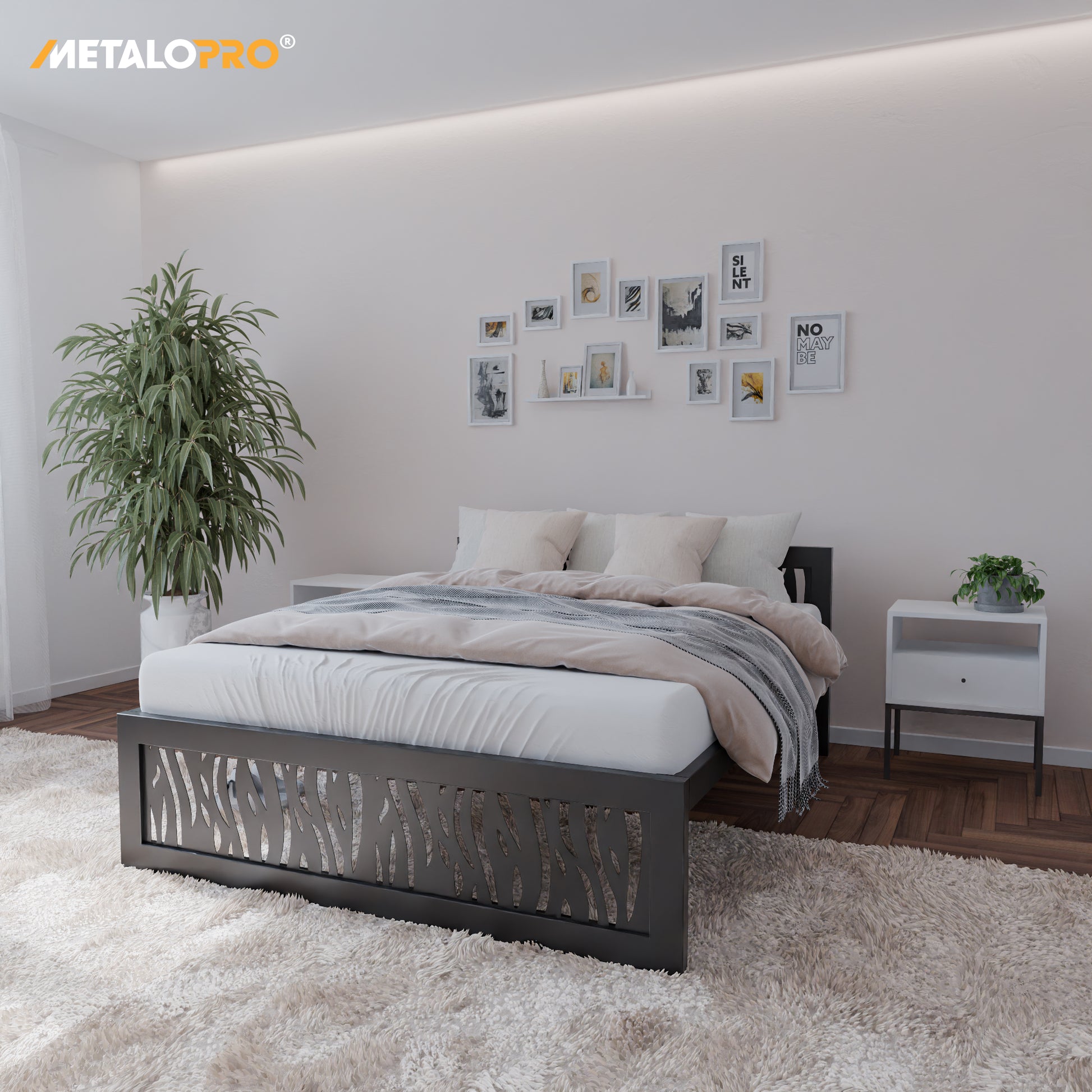 Metallbett Ryka Perfor M1 – stabiles Bettgestell Metall
