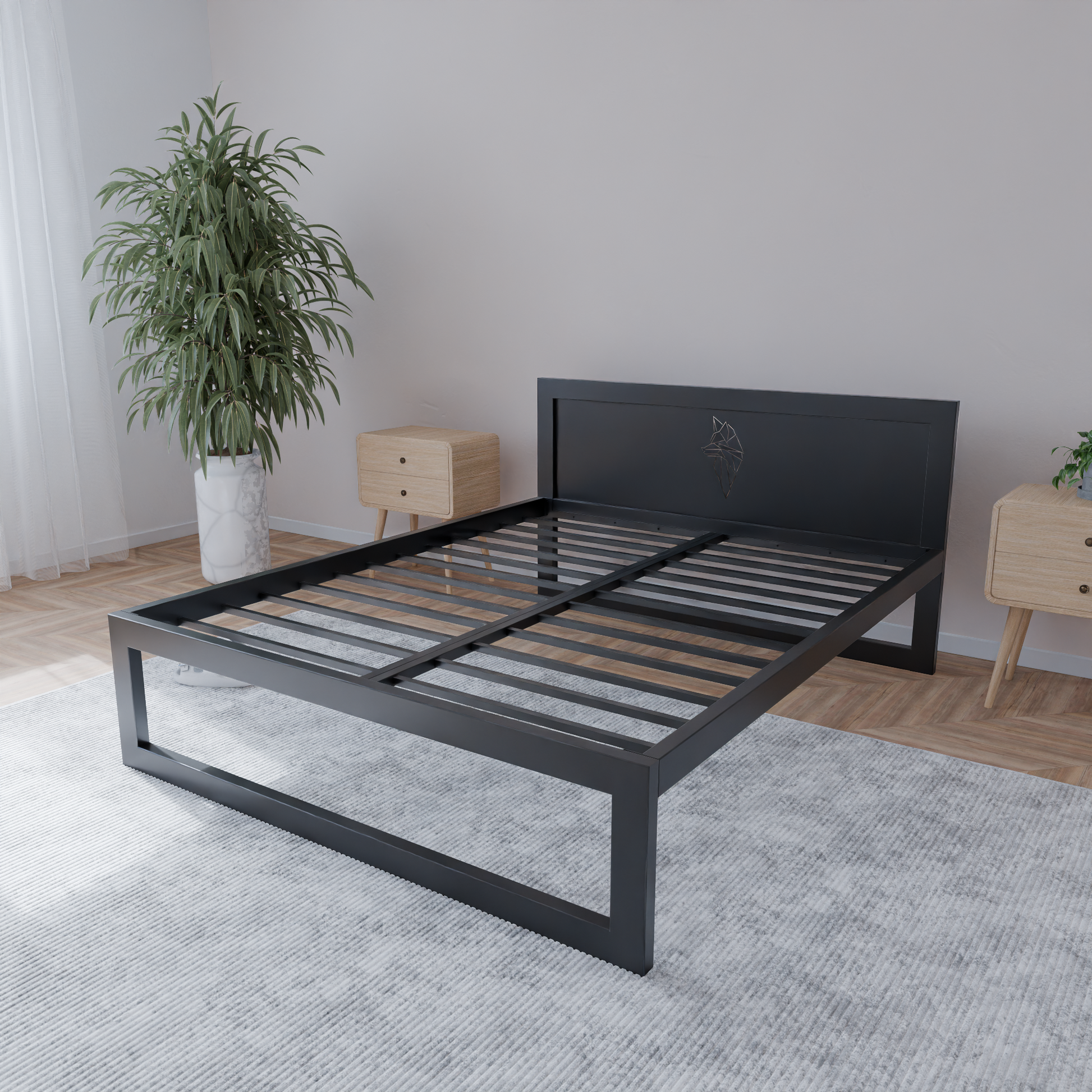 Metallbett Ryka Standard M6 – stabiles Bettgestell Metall