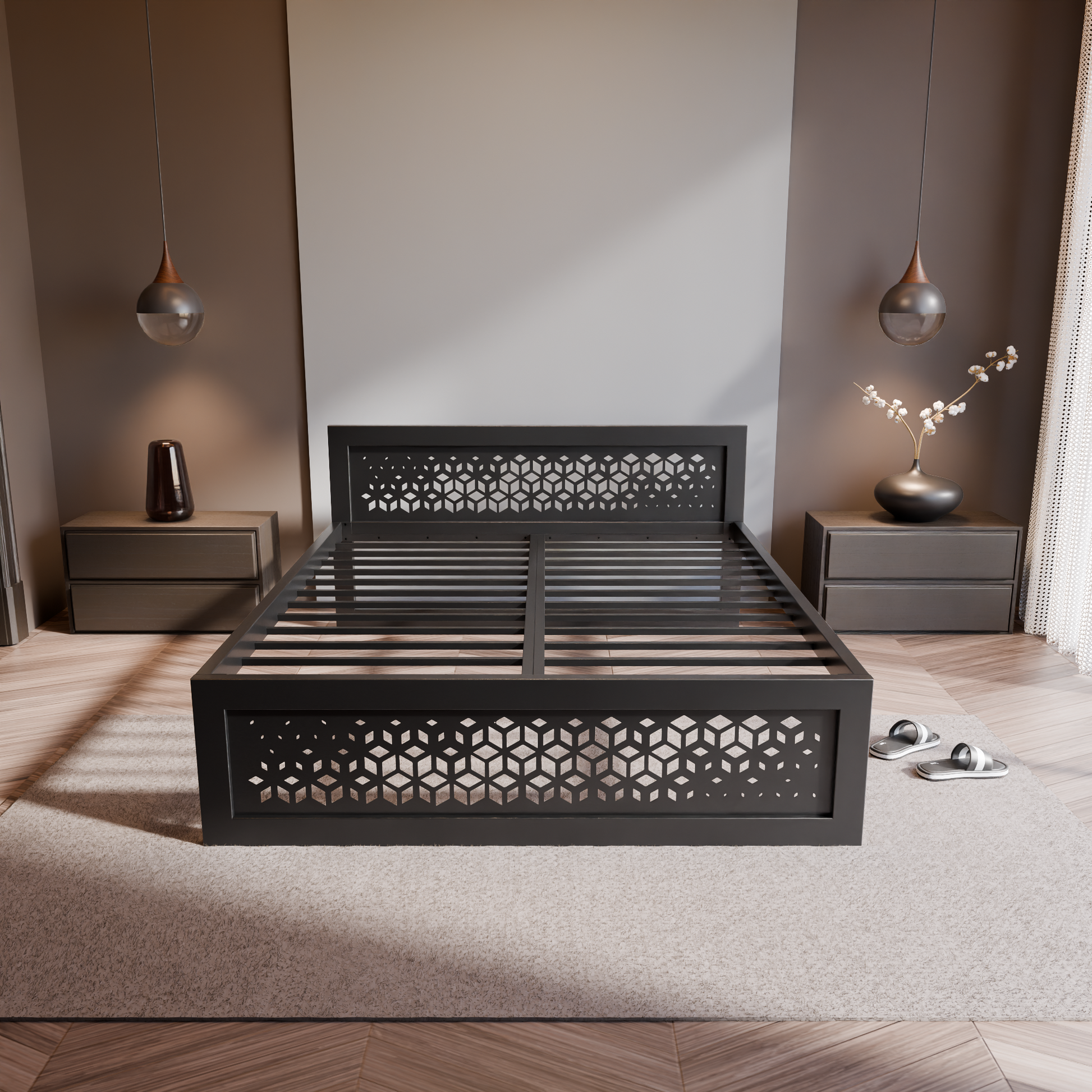 Metallbett Ryka Perfor M13 – stabiles Bettgestell Metall