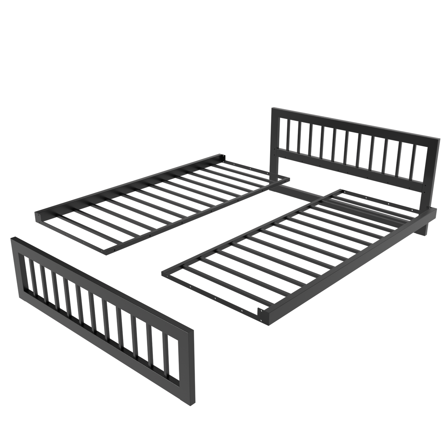 Metallbett Ryka Vertical – stabiles Bettgestell Metall