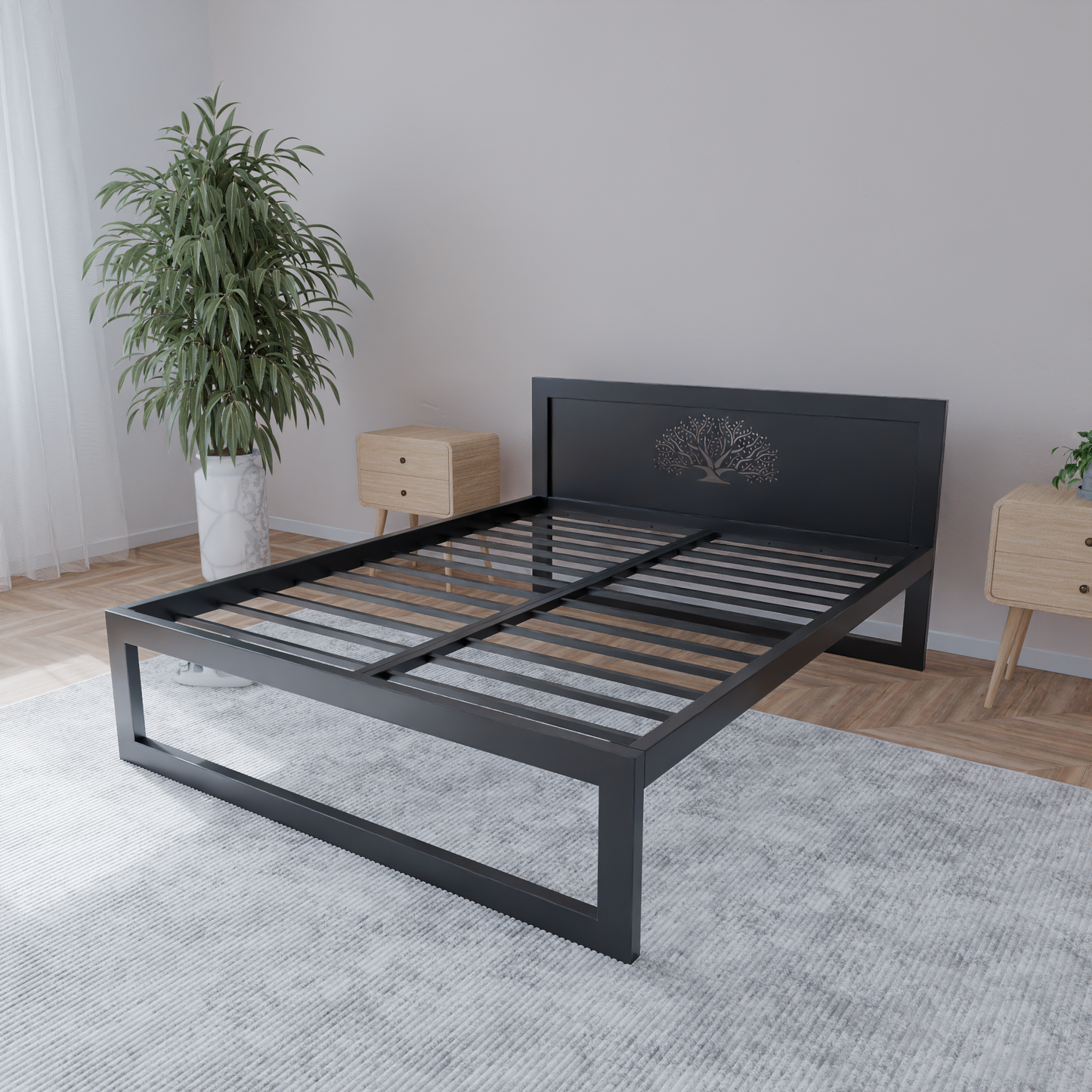 Metallbett Ryka Standard M12 – stabiles Bettgestell Metall