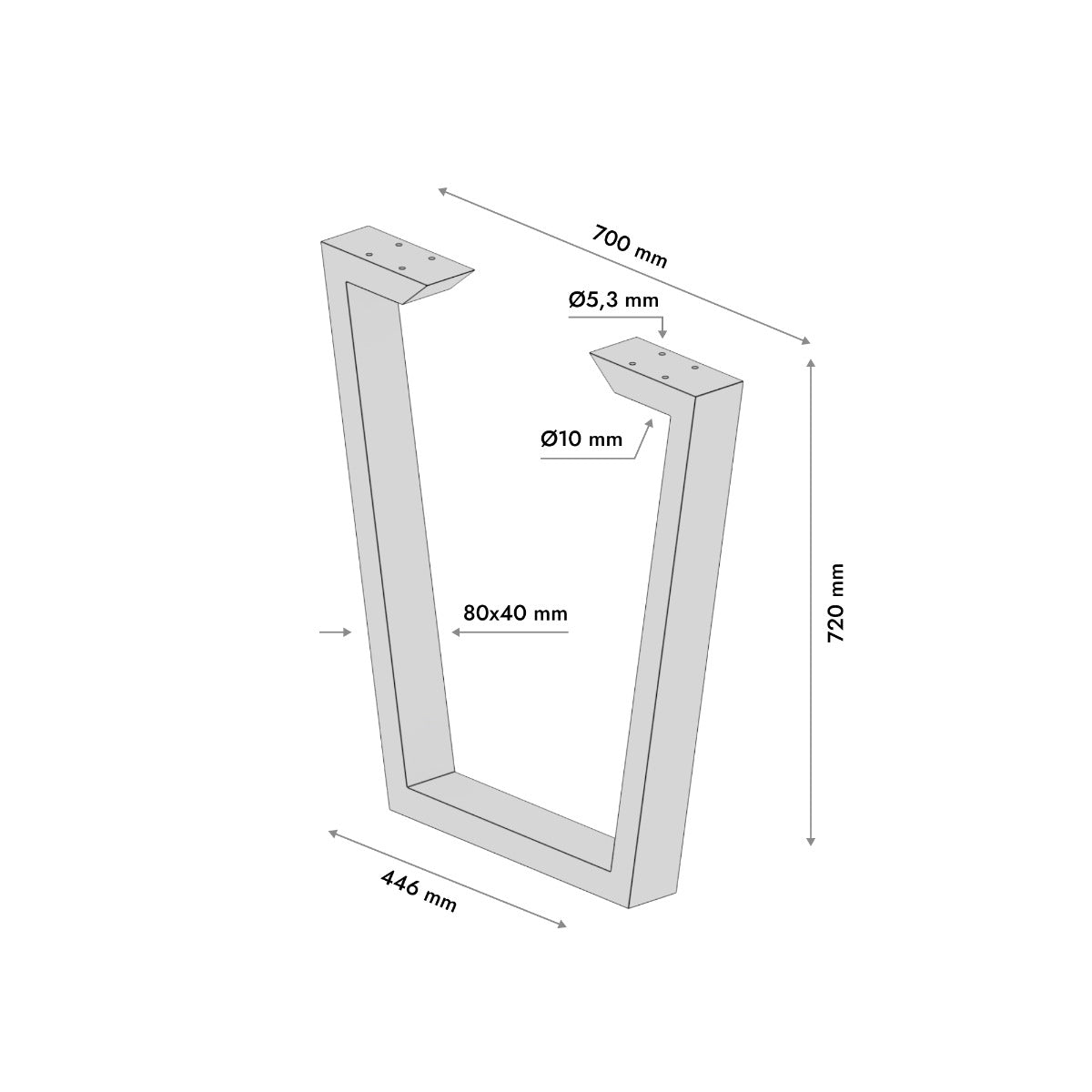 Tischbein Atria Epox Lite