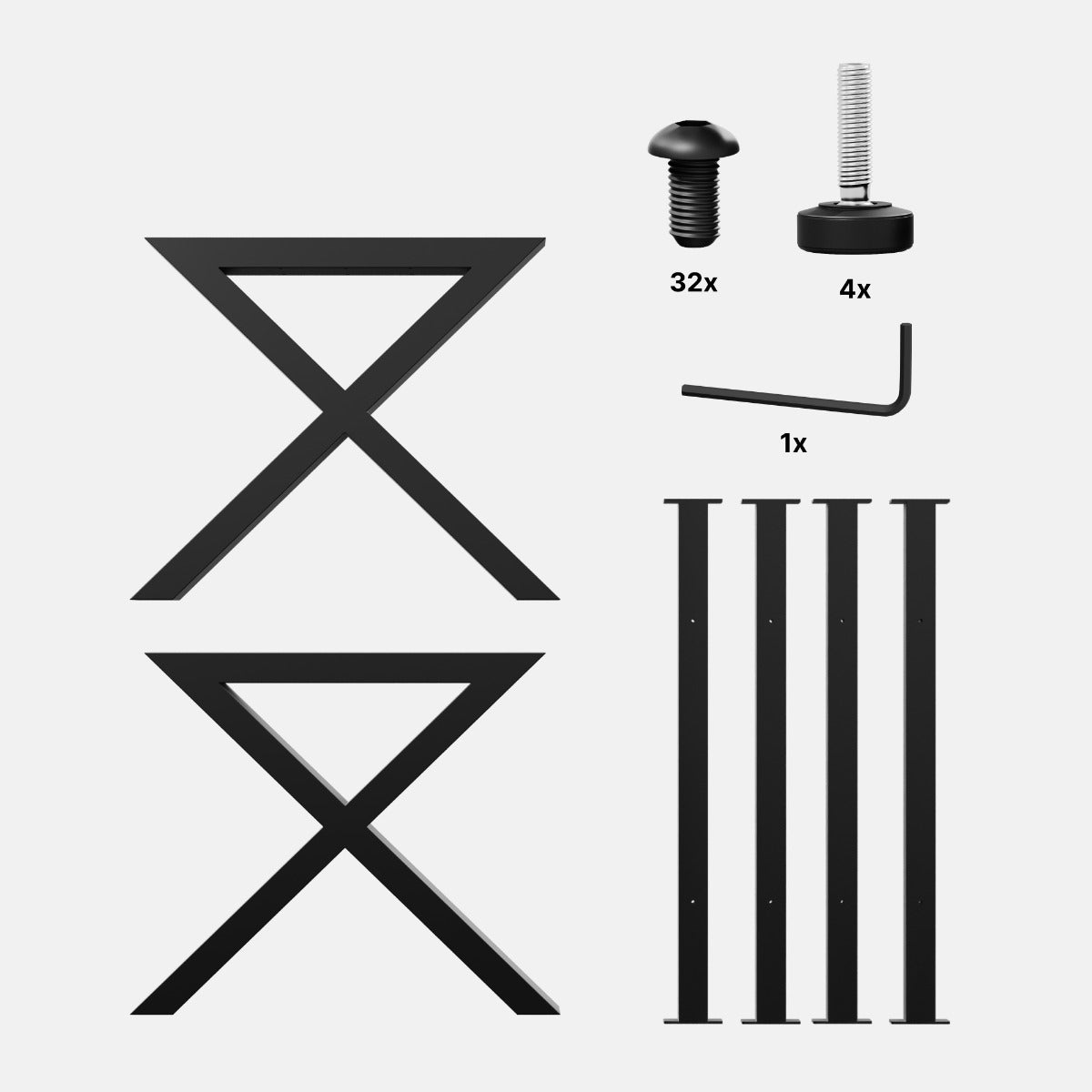 Tischbeine aus Metall Belaga Extreme