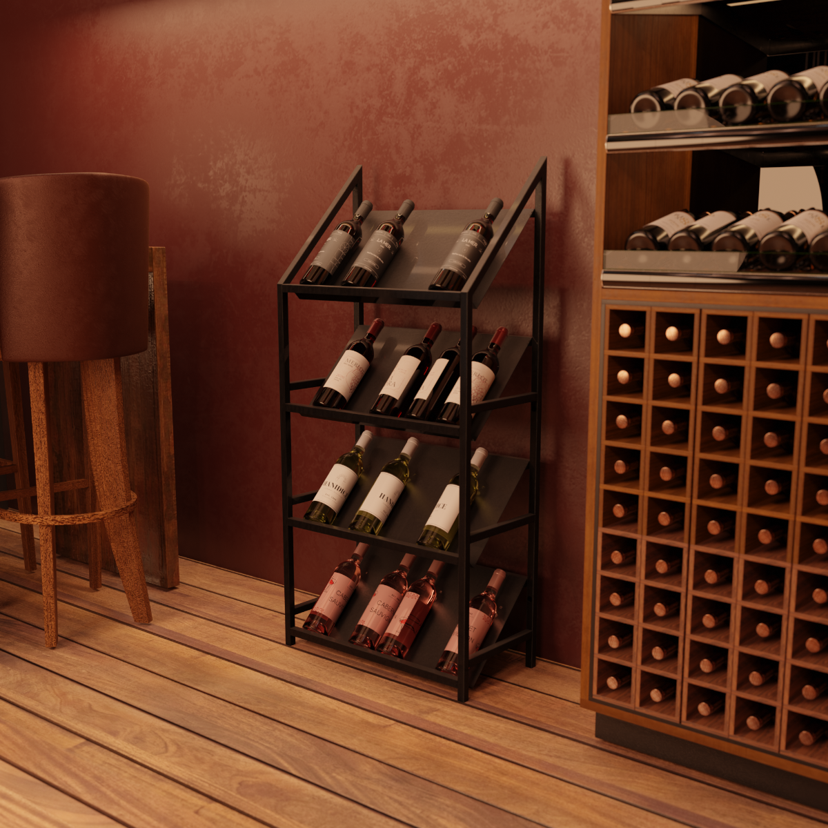 Weinregal Bordeaux