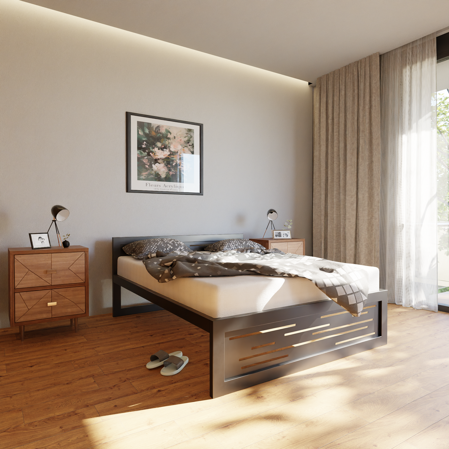 Metallbett Ryka Perfor M6 – stabiles Bettgestell Metall