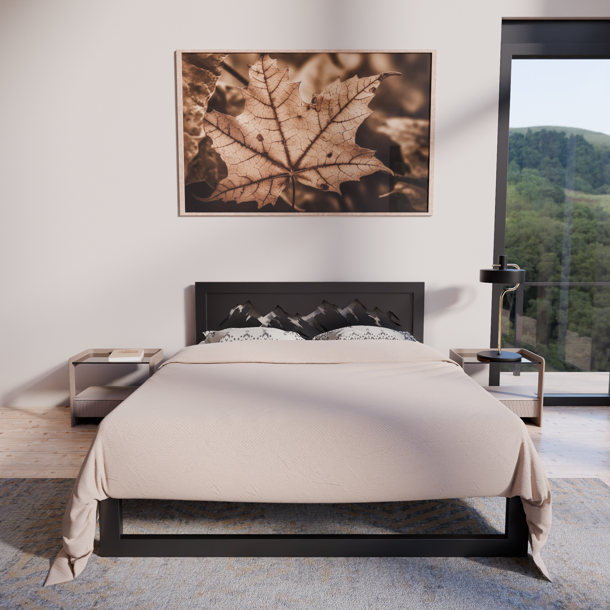 Metallbett Ryka Standard M1 – stabiles Bettgestell Metall