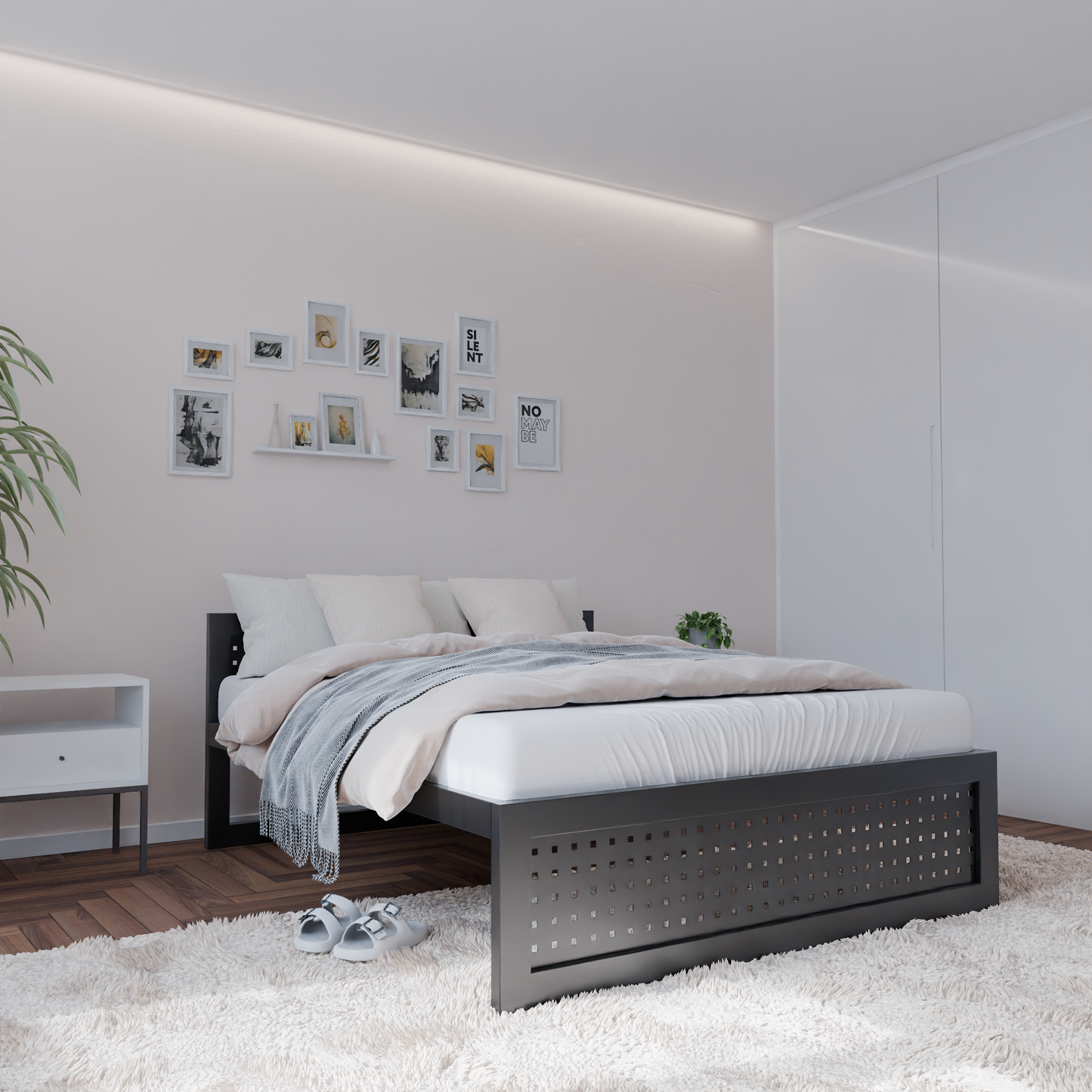 Metallbett Ryka Perfor M18 – stabiles Bettgestell Metall