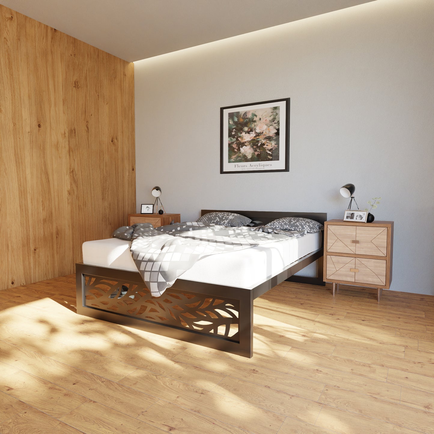 Metallbett Ryka Perfor M2 – stabiles Bettgestell Metall