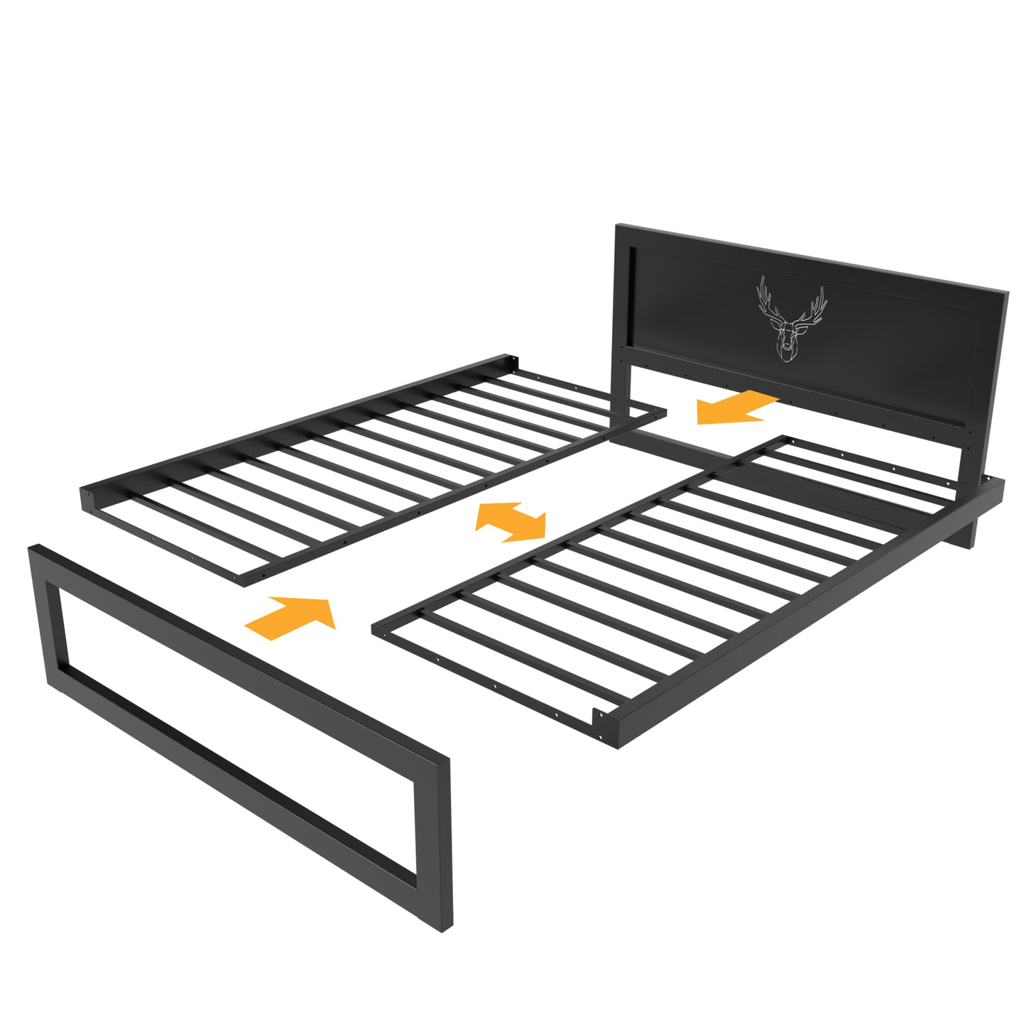 Metallbett Ryka Standard M5 – stabiles Bettgestell Metall