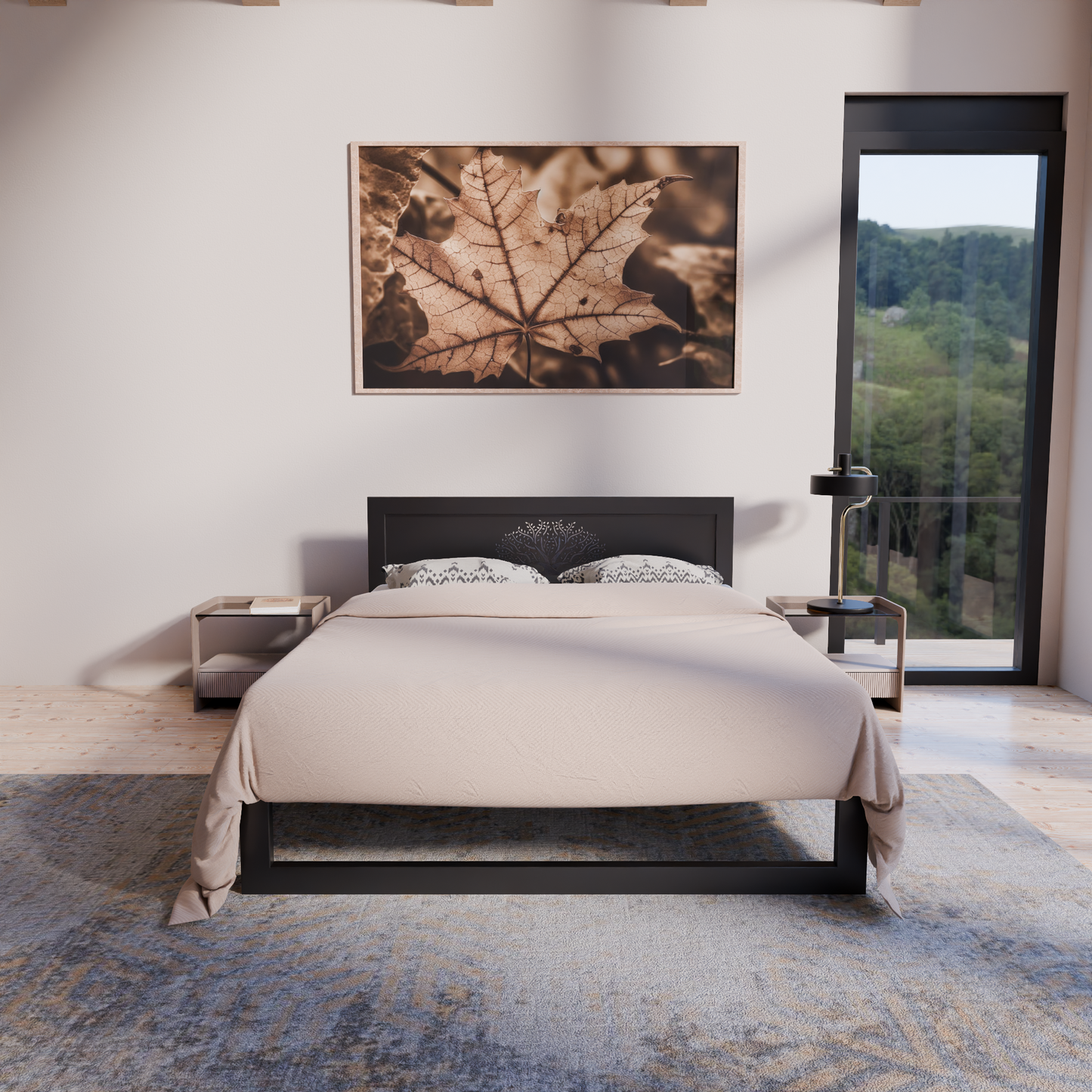 Metallbett Ryka Standard M12 – stabiles Bettgestell Metall